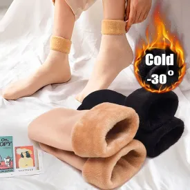 5 Pair/lot Branded winter warm Fleece Thermal Socks HQ