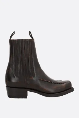 Agulla vintage leather ankle boots