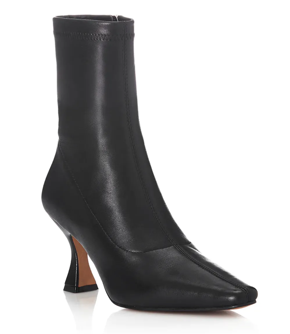 Alias Mae Lani Stretch Black Leather Ankle Boots