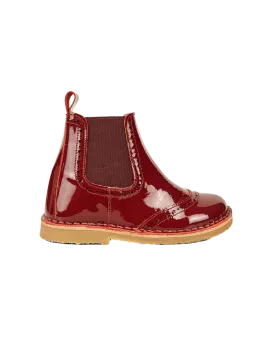 Ankle Boot Stars - Cherry Patent