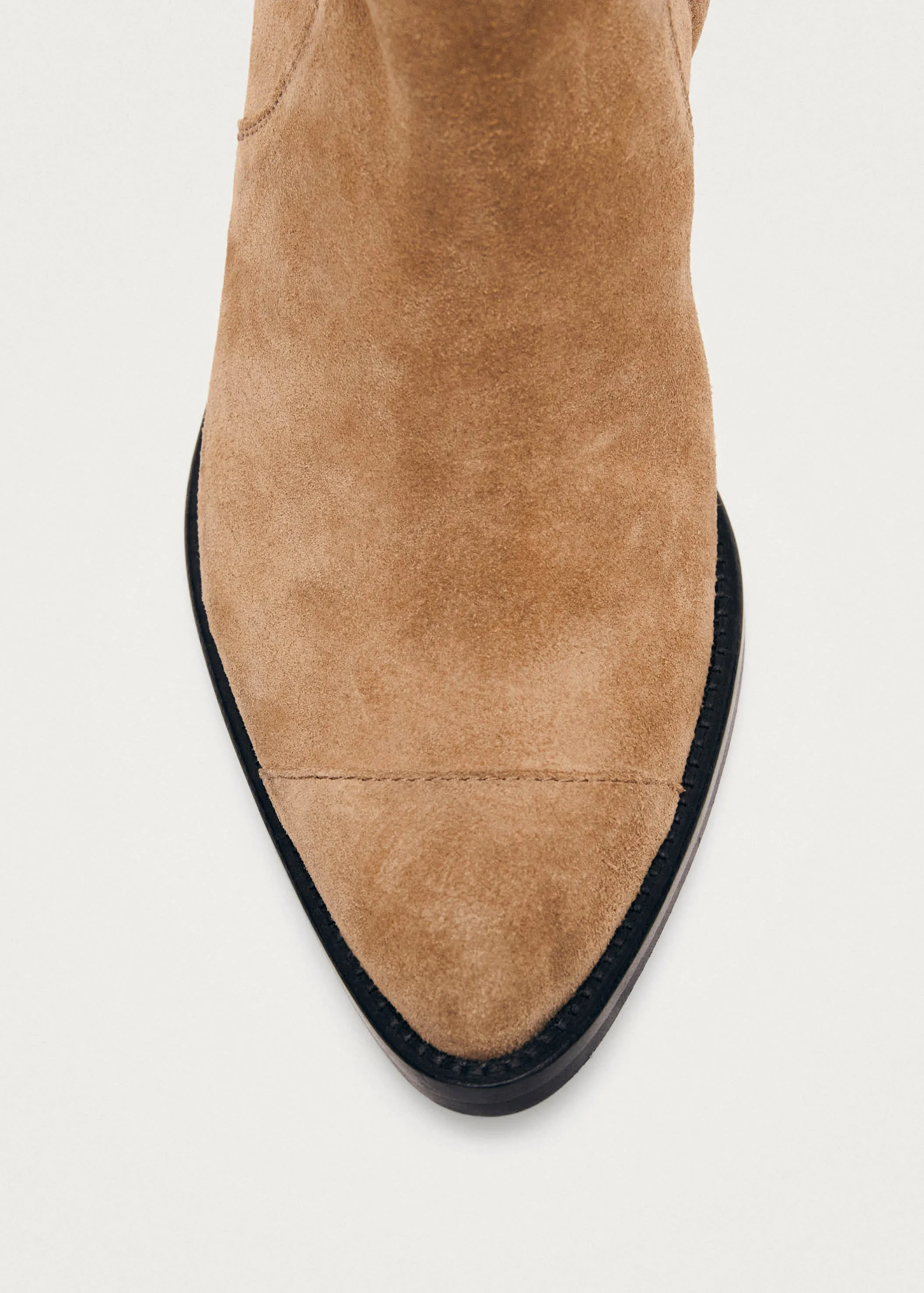 Austin Suede Tan Leather Ankle Boots