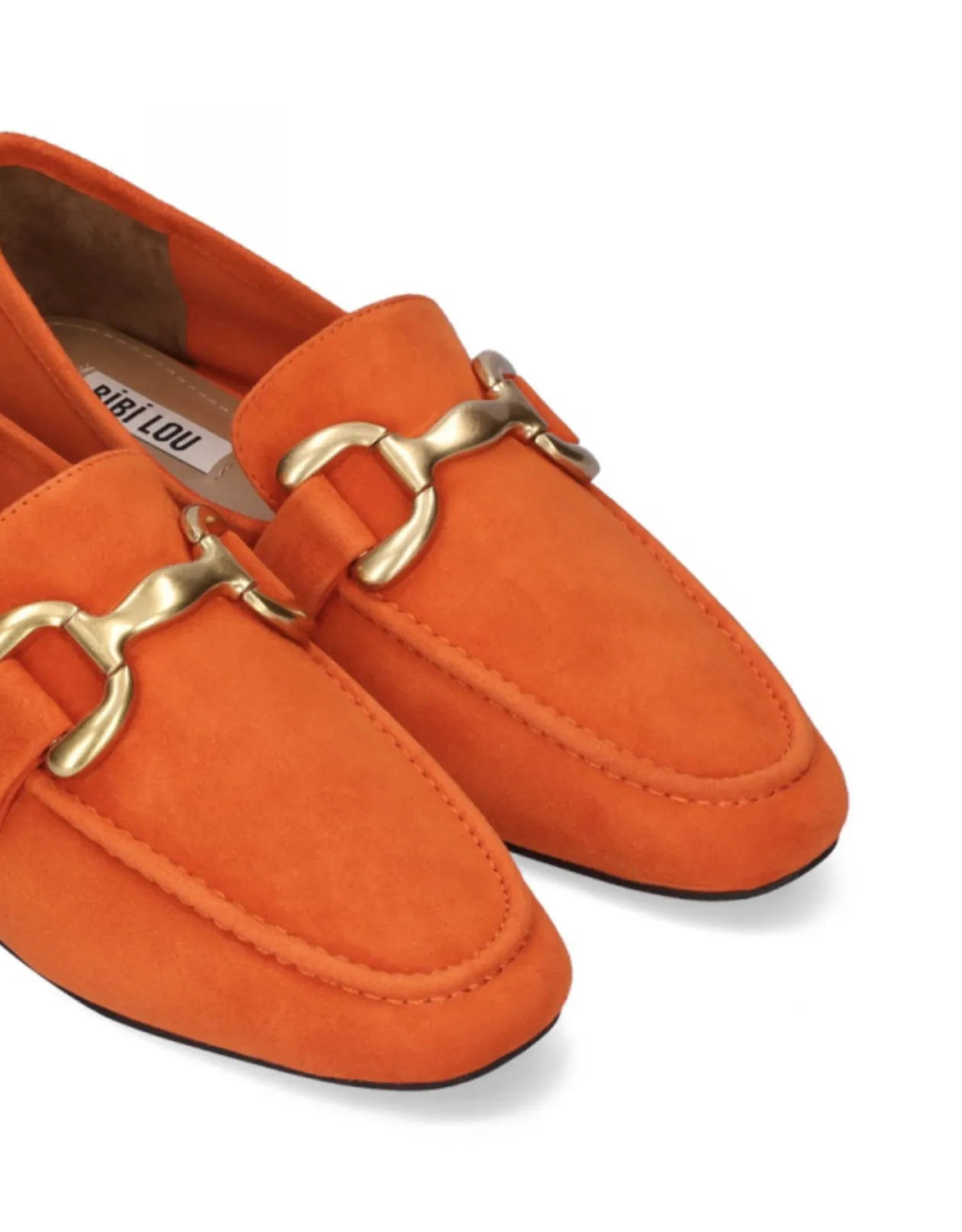 Bibi Lou Orange Suede Loafers from Zagreb - Comfortable and Stylish