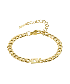 Bold Letters Bracelet 18ct Gold Vermeil