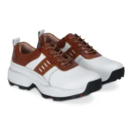 Brad White & Tan Golf Shoes