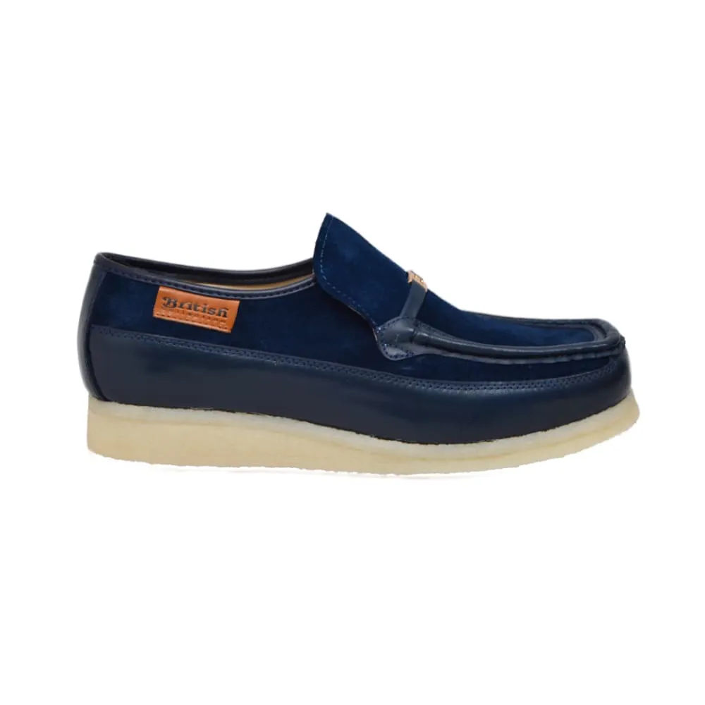 British Walkers Power Plus Slip On Men's Leather and Suede Crepe Sole