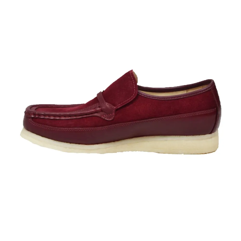 British Walkers Power Plus Slip On Men's Leather and Suede Crepe Sole