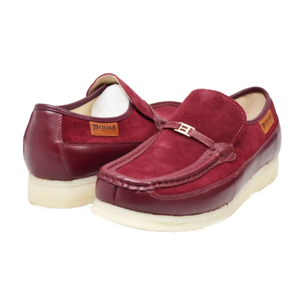 British Walkers Power Plus Slip On Men's Leather and Suede Crepe Sole