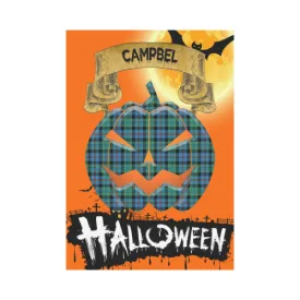 Campbel of Cawdor Ancient Tartan Jack O' Lantern Garden Flag / Halloween Home Decor NN4