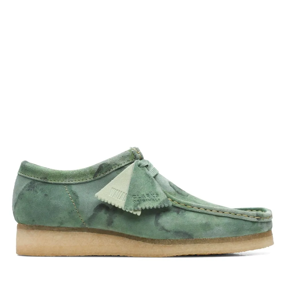 Clarks Originals Wallabee Low Top Men's Green Camouflage Suede 26164634