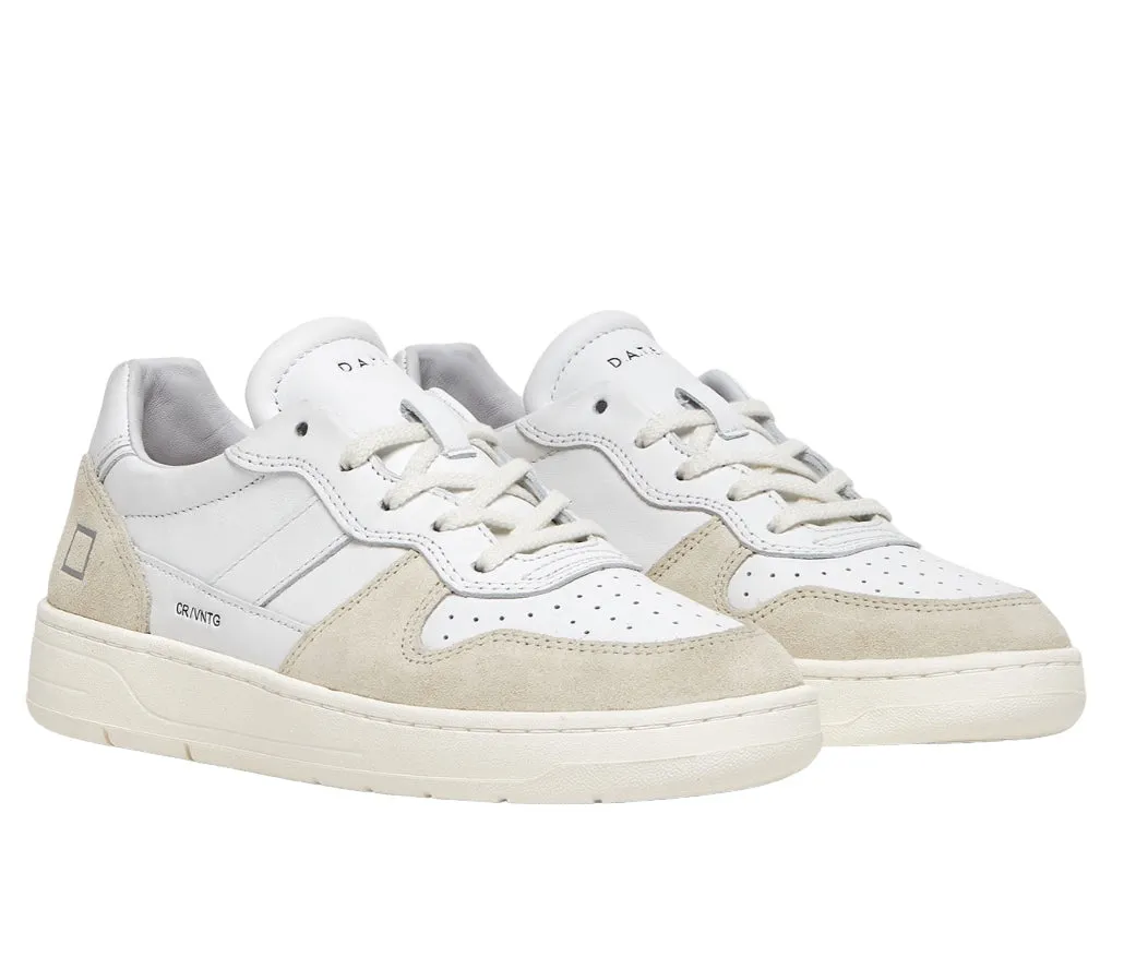 DATE Court 2.0 Vintage Calf White-Beige Trainers