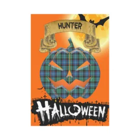 Hunter Ancient Tartan Jack O' Lantern Garden Flag / Halloween Home Decor NN8