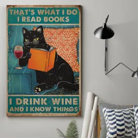 I Drink Wine And I Know Things Canvas With Frame