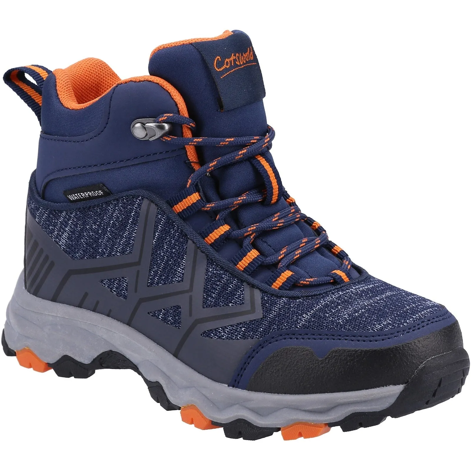 Kids Coaley Lace Recycled Hiking Boots Navy