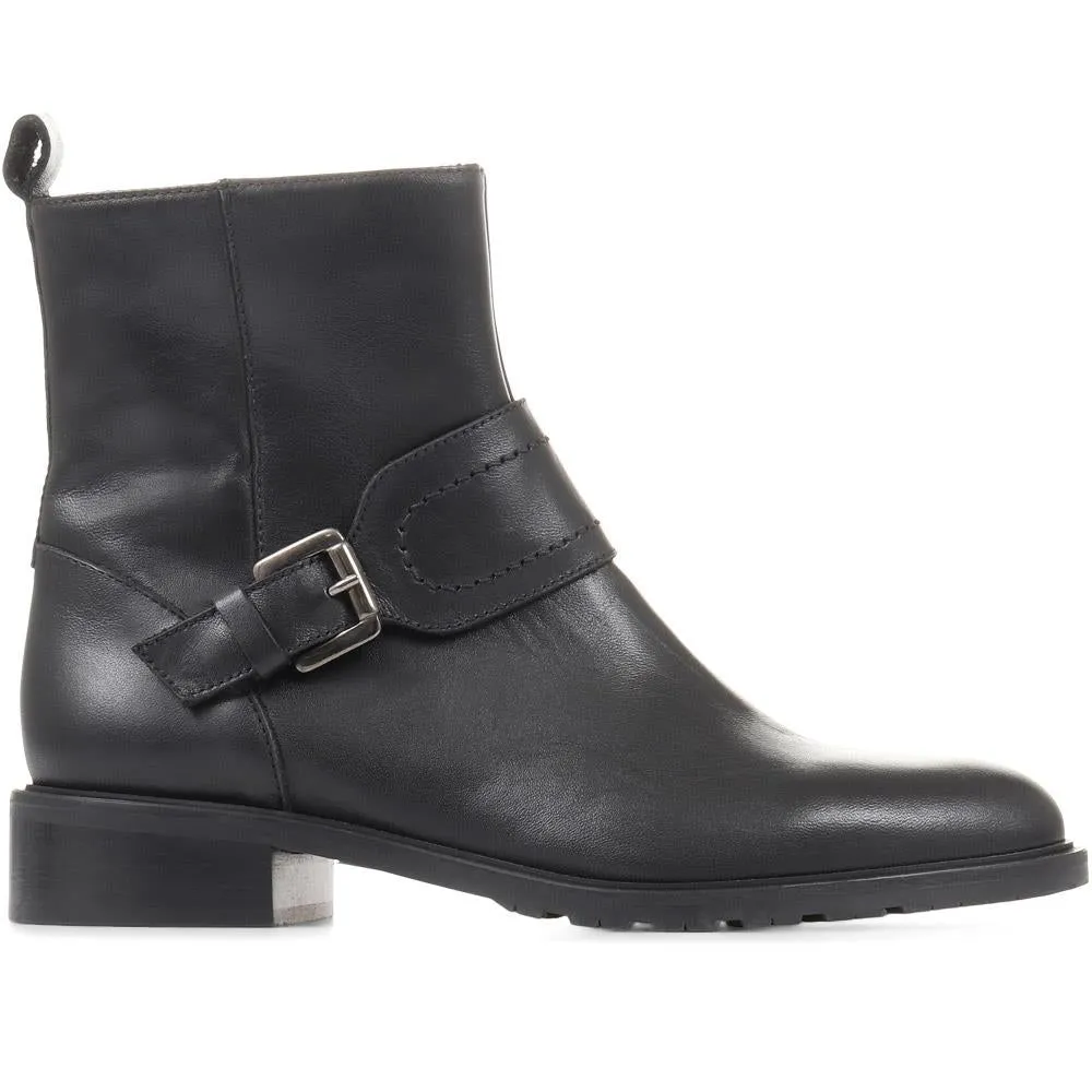 Laurel Leather Buckle Ankle Boots - LAUREL / 322 542