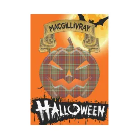 MacGillivray Hunting Ancient Tartan Jack O' Lantern Garden Flag / Halloween Home Decor NN6