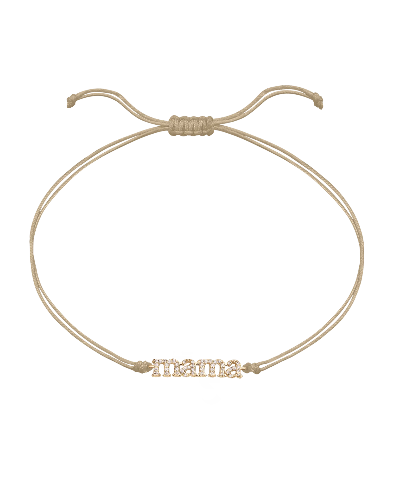 Mama String of Love - 14K Yellow Gold