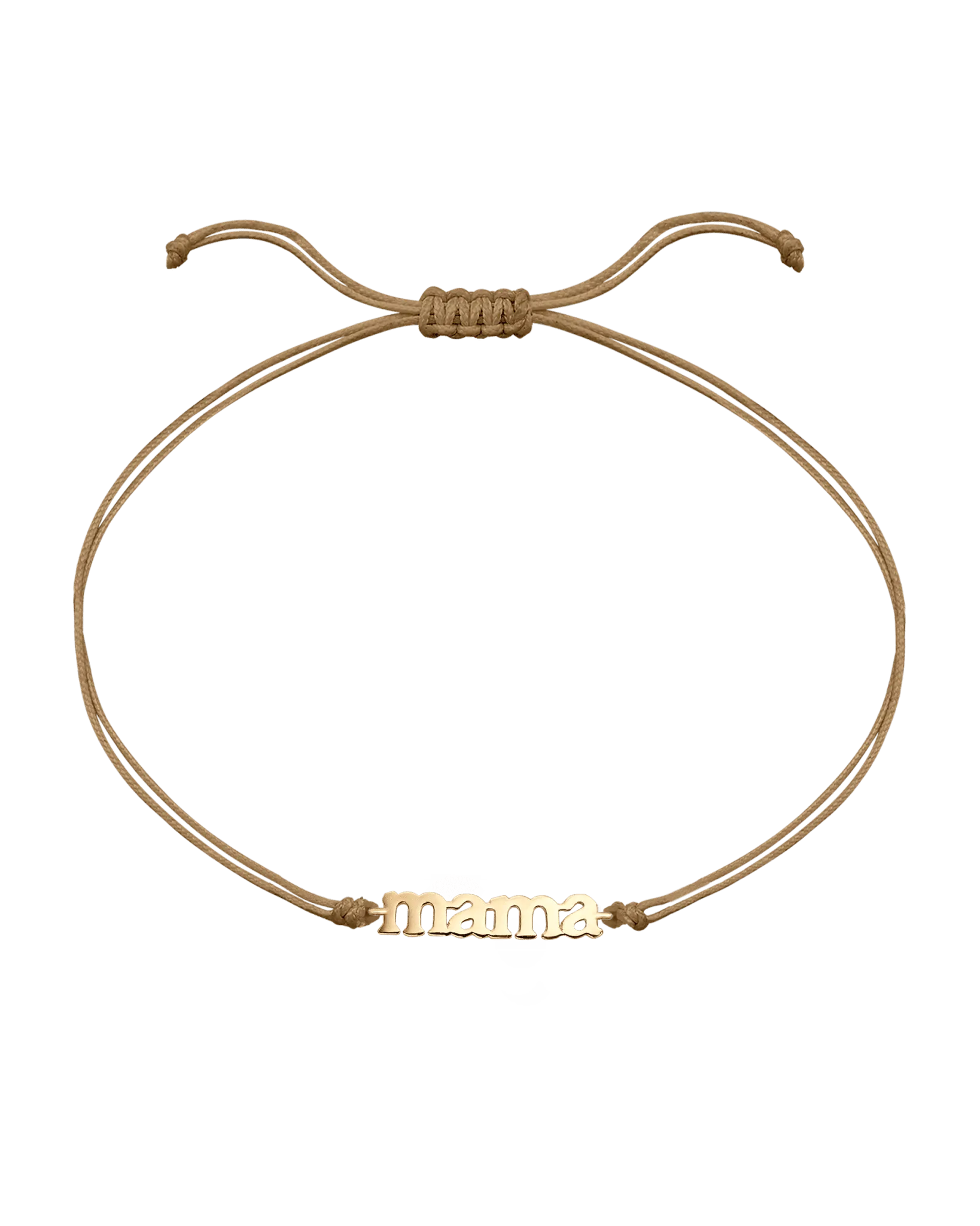 Mama String of Love - 14K Yellow Gold