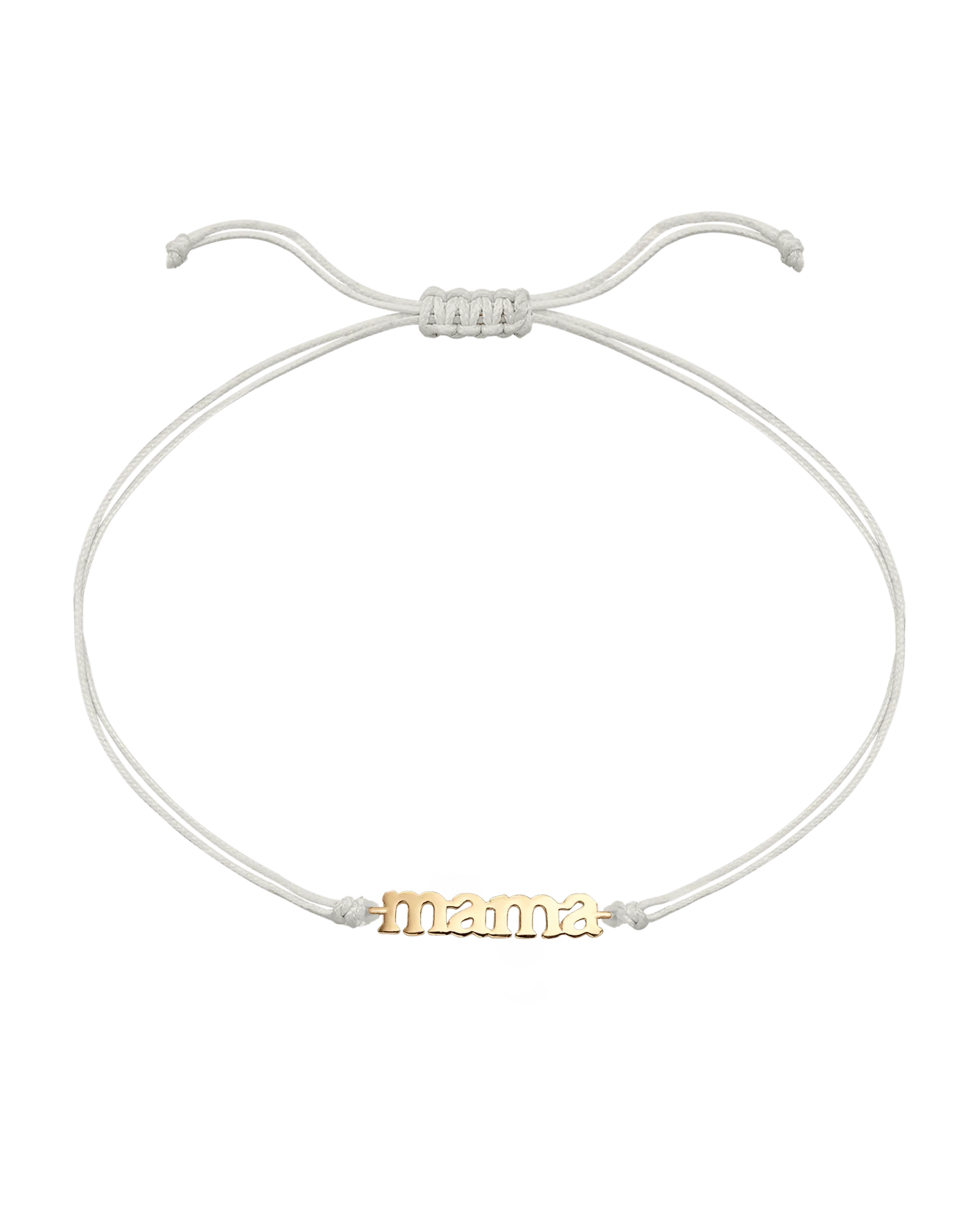 Mama String of Love - 14K Yellow Gold