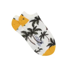 Men's Palm Tree Cotton Trainer Socks