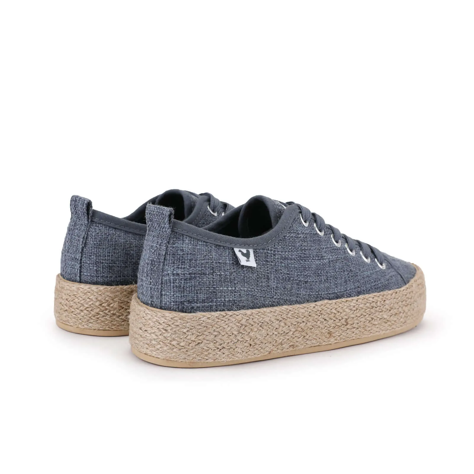 Pitas linen lace-up espadrille sneakers