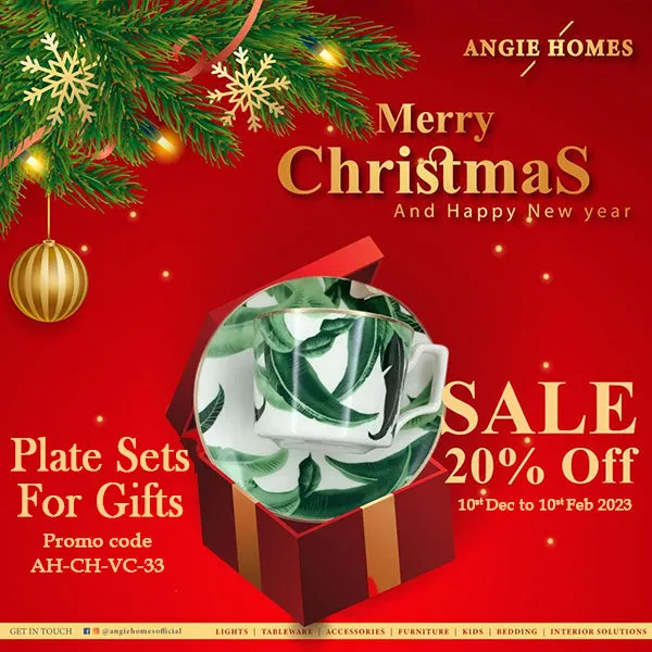 PLATE SETS FOR CHRISTMAS GIFT | X-MAS GIFT VOUCHER FOR BEAUTIFUL DINNER SETS | ONLINE GIFTING