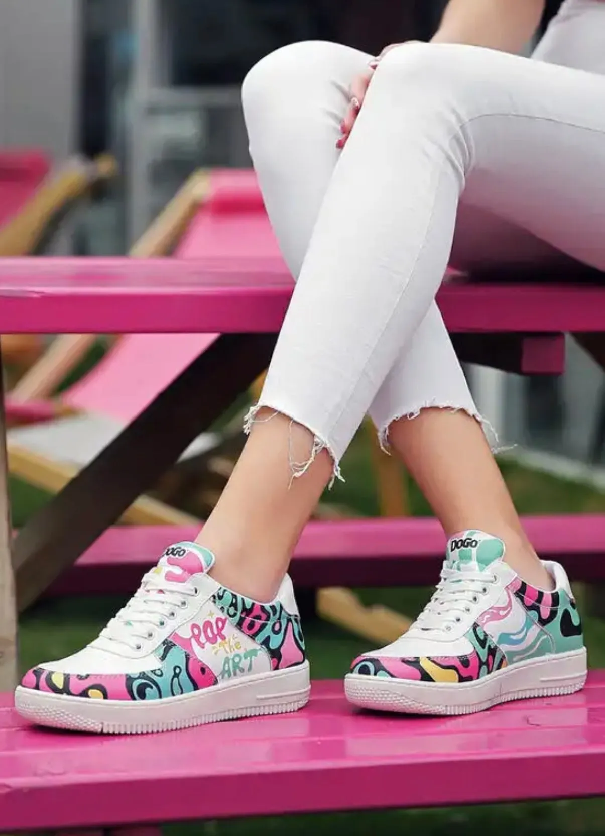 Pop the Art | Dice Sneakers Women's Shoes