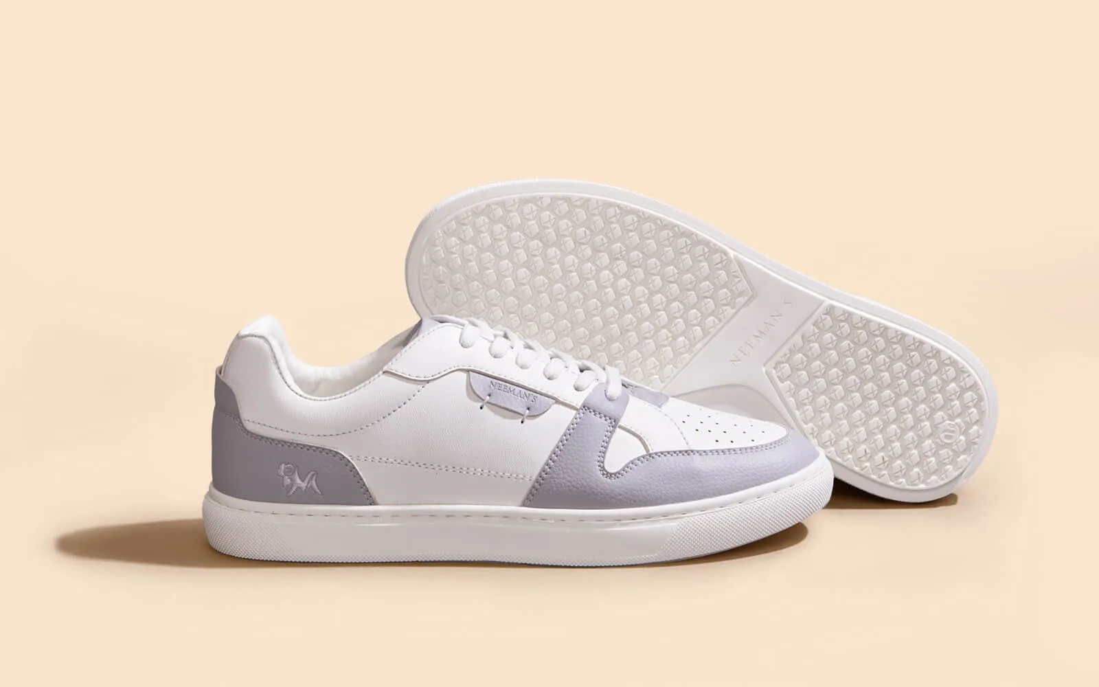 Retro Slick Sneakers : Grey and White