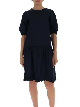 'S Max Mara Ruffled Hem Dress