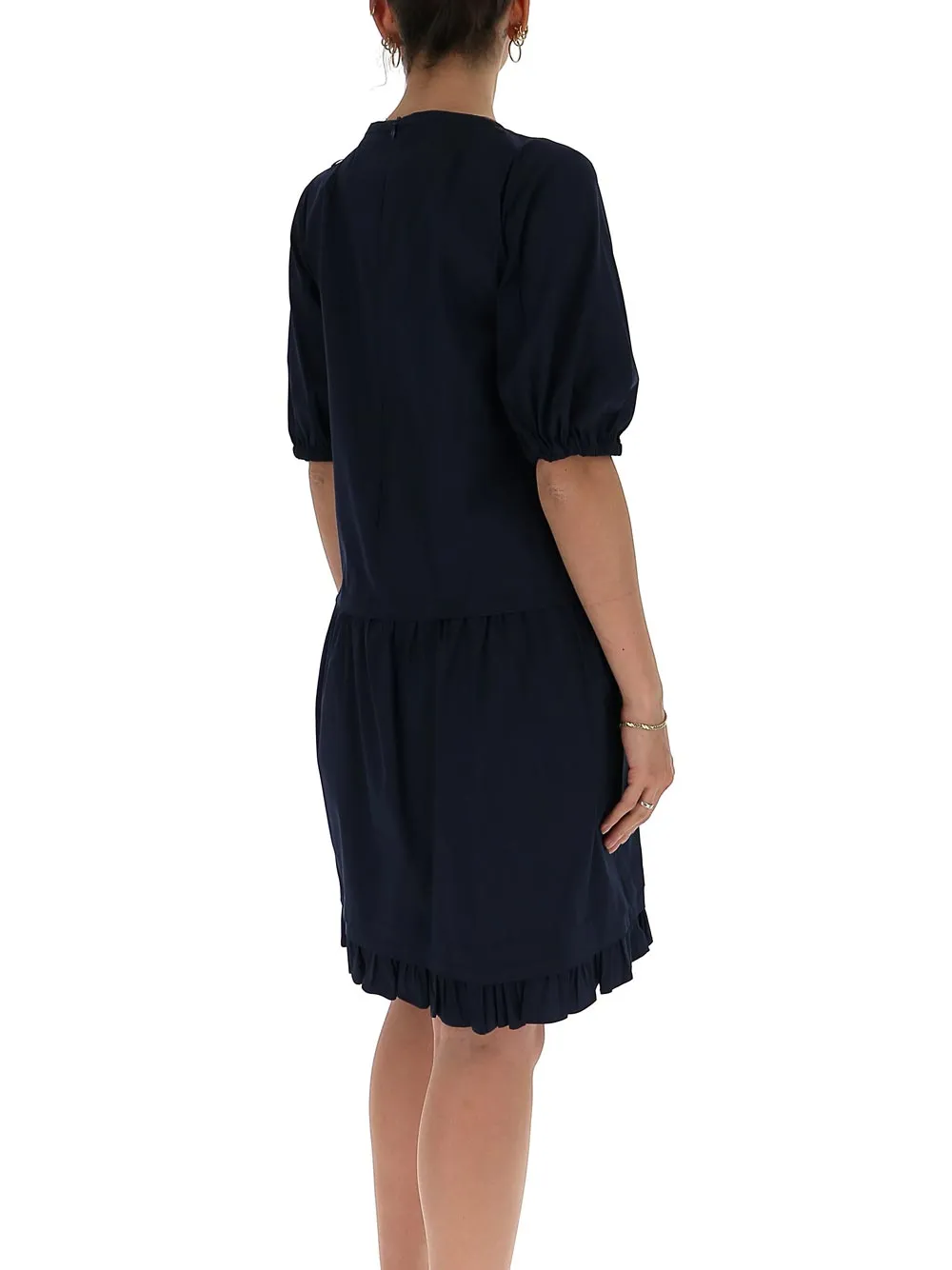 'S Max Mara Ruffled Hem Dress