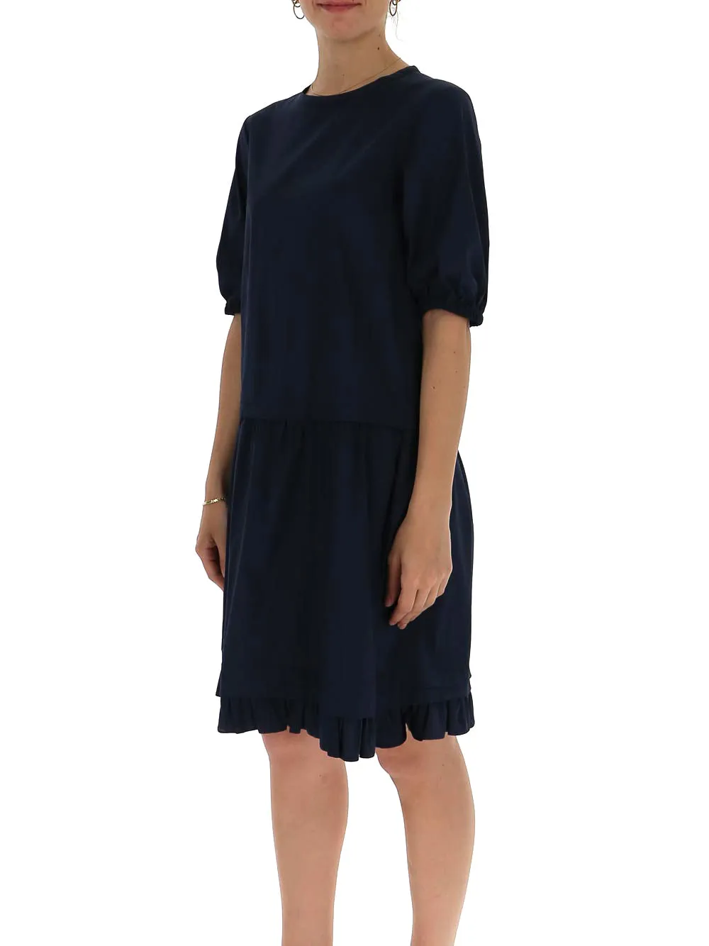 'S Max Mara Ruffled Hem Dress