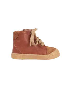 Cognac Sneaker-Style Booties