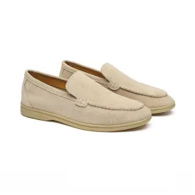 Suede Slip On Loafers